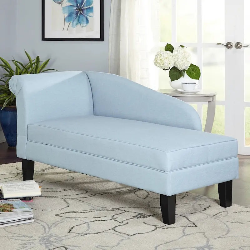 Simple Living Chaise Lounge with Storage Compartment