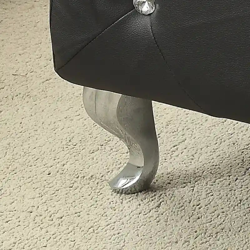 Upholstered Tufted Storage Bench