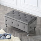 Upholstered Tufted Storage Bench