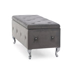 Upholstered Tufted Storage Bench