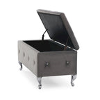 Upholstered Tufted Storage Bench