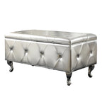 Upholstered Tufted Storage Bench