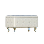 Upholstered Tufted Storage Bench