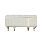 Upholstered Tufted Storage Bench