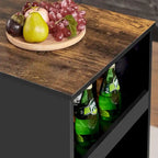 3-Piece Dining Table Set, Counter Height Dining Table Set for 2, Compact Kitchen Table Set