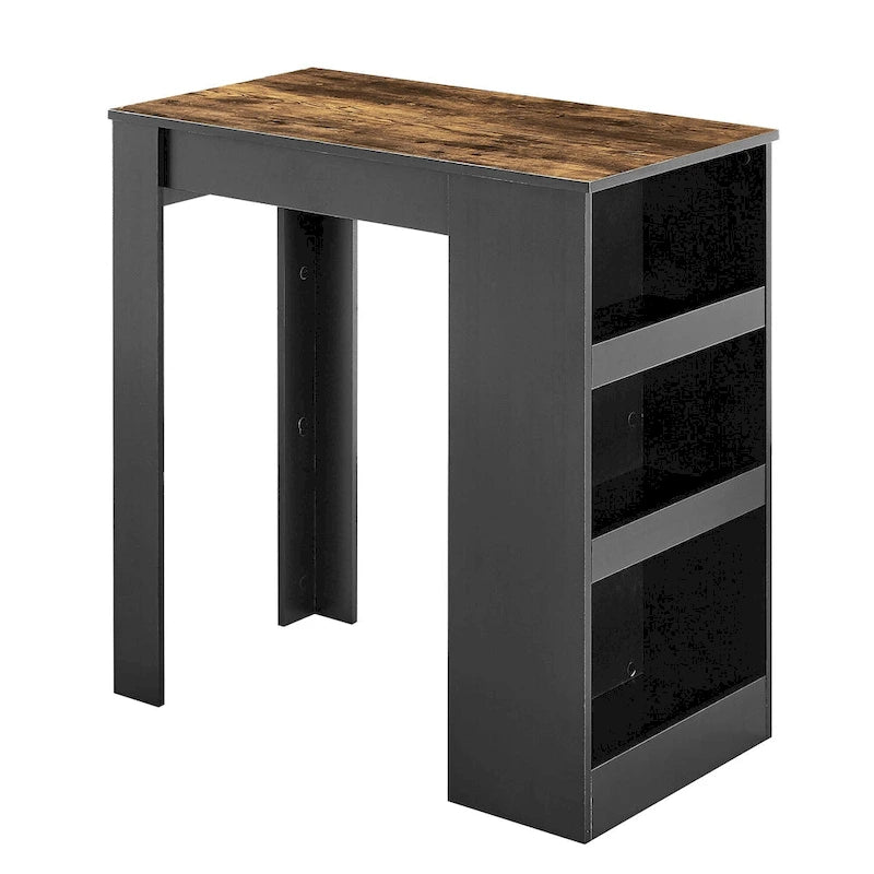 3-Piece Dining Table Set, Counter Height Dining Table Set for 2, Compact Kitchen Table Set