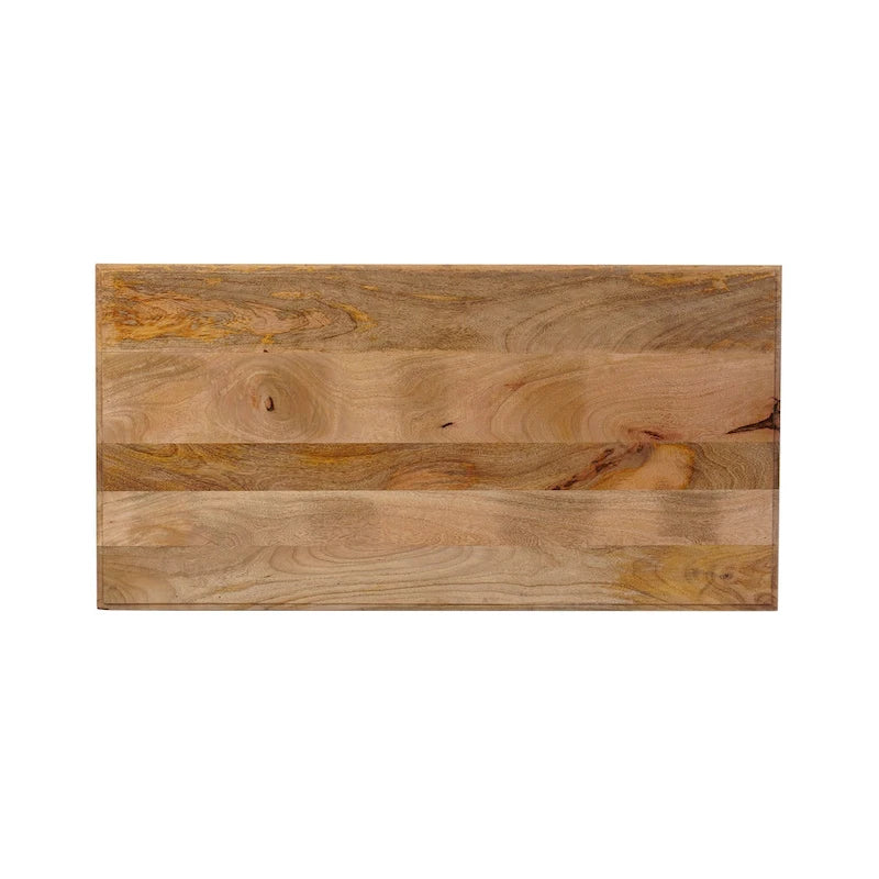 Carolina Living Chesterfield Wood & Cane Coffee Table - Whitewash