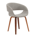 Porthos Homes Mid-century Style Dining Chair With Fabric Upholstery