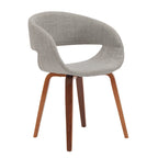 Porthos Homes Mid-century Style Dining Chair With Fabric Upholstery