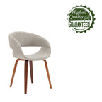 Porthos Homes Mid-century Style Dining Chair With Fabric Upholstery