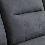4 Seater L Shaped Reversible Nailed Sectional Sofa with Storage Ottoman