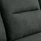 4 Seater L Shaped Reversible Nailed Sectional Sofa with Storage Ottoman