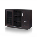 Furniture of America Modern Wooden Dining Buffet with Storage Shelves and Drawers, Kitchen Sideboard Organizer for Dining Room