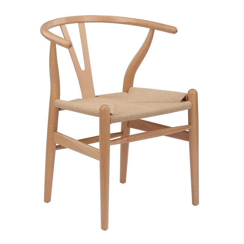 Wish bone Solidwood Dining Chair Woodcord Chair ( set of 4)