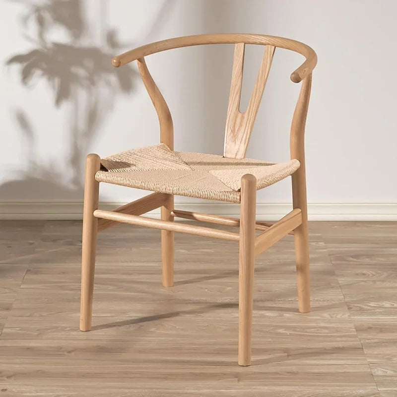 Wish bone Solidwood Dining Chair Woodcord Chair ( set of 4)