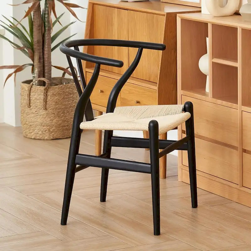 Wish bone Solidwood Dining Chair Woodcord Chair ( set of 4)