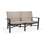 Winston Jasper Textured Pewter with Beechwood Weave Loveseat