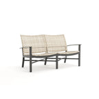 Winston Jasper Textured Pewter with Beechwood Weave Loveseat