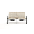 Winston Jasper Textured Pewter with Beechwood Weave Loveseat