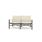 Winston Jasper Textured Pewter with Beechwood Weave Loveseat
