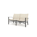 Winston Jasper Textured Pewter with Beechwood Weave Loveseat