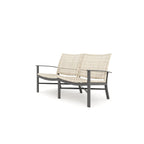 Winston Jasper Textured Pewter with Beechwood Weave Loveseat