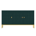 Clihome 3 Door Glossy Media Storage Sideboard Accent Cabinet
