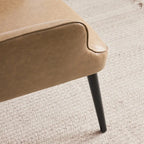 HUIMO High-back Accent Chair Modern Wing Back Chair-Faux Leather