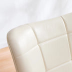 HUIMO High-back Accent Chair Modern Wing Back Chair-Faux Leather