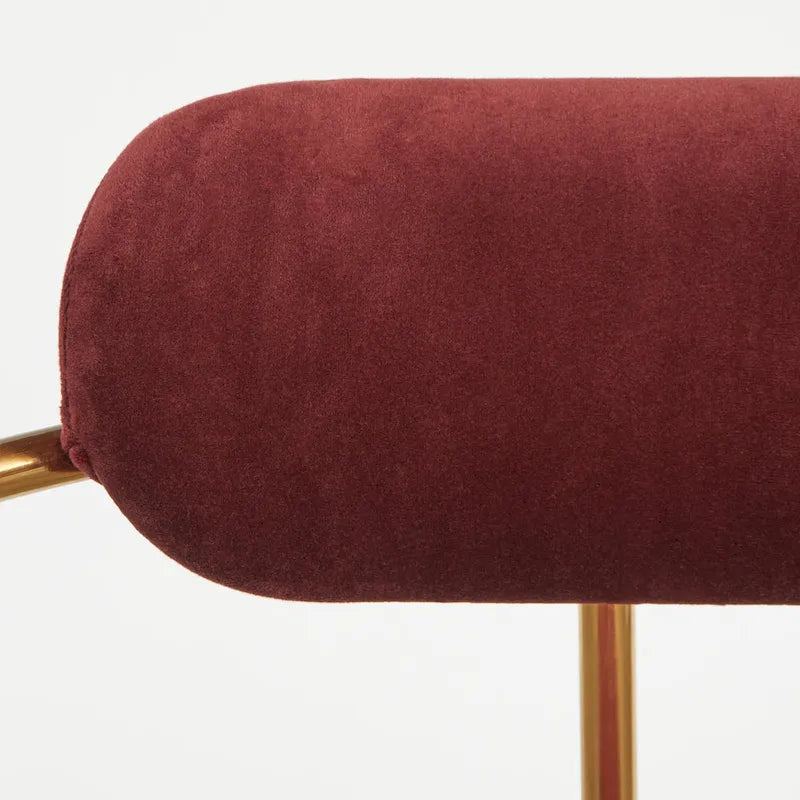 Simple Living Retro Velvet Dining Arm Chair (Set of 2)