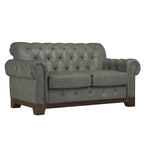 Greenwich Tufted Rolled Arm Nailhead Chesterfield Loveseat by iNSPIRE Q Artisan