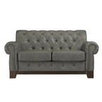 Greenwich Tufted Rolled Arm Nailhead Chesterfield Loveseat by iNSPIRE Q Artisan