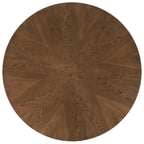 Nadine Mid-Century Dark Walnut Finish Round Dining Table by iNSPIRE Q Modern