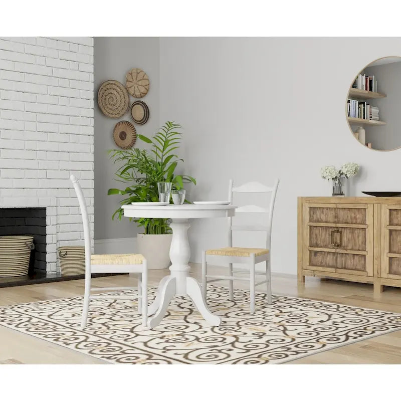 Carolina Living Fairview 30 Round Pedestal Dining Table