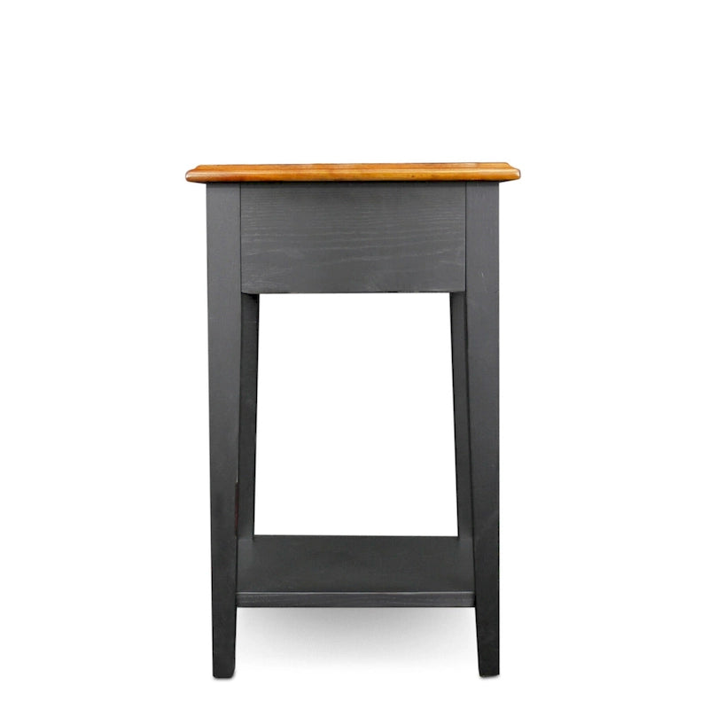 Leick Home One Drawer Square Side Table with Shelf
