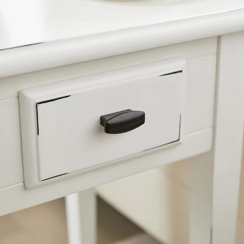 Leick Home One Drawer Square Side Table with Shelf