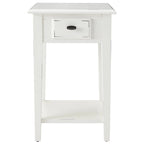 Leick Home One Drawer Square Side Table with Shelf