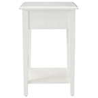 Leick Home One Drawer Square Side Table with Shelf