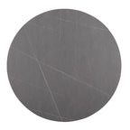 Morden Fort Modern Round Dining Table with Gold Metal Bottom