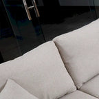 U-Shape Pull-out Sleeper Sectional Sofa with Double Storage Spaces
