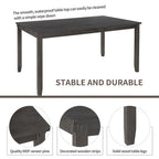 Nestfair 6-Piece Kitchen Dining Table Set with 4 Dining Chairs