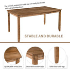 Nestfair 6-Piece Kitchen Dining Table Set with 4 Dining Chairs