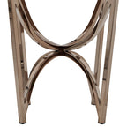 Vittoria Champagne Gold Table Set or Coffee Table with White Faux Marble Top by iNSPIRE Q Bold