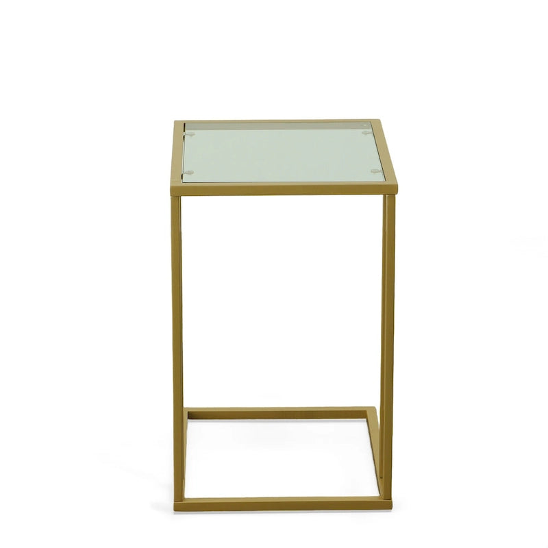 Gideon Glass Top C Table