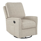 Swivel Glider Recliner Chair with Footrest