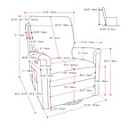 Swivel Glider Recliner Chair with Footrest