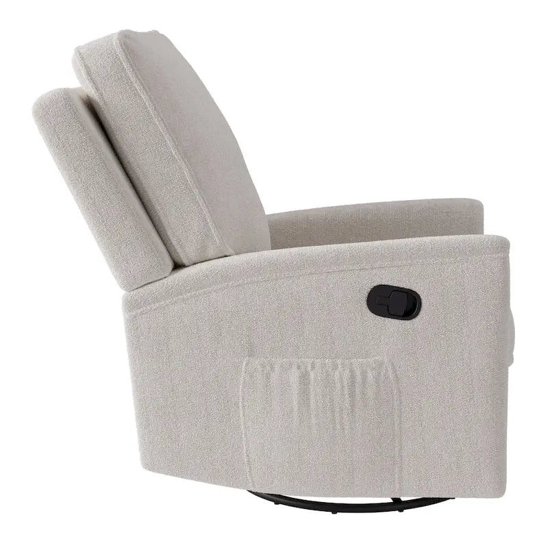 Swivel Glider Recliner Chair with Footrest