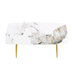 71 Modern Rectangular Sintered Stone Dining Table for 8
