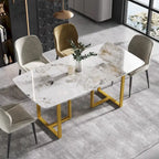 71 Modern Rectangular Sintered Stone Dining Table for 8