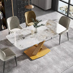 71 Modern Rectangular Sintered Stone Dining Table for 8